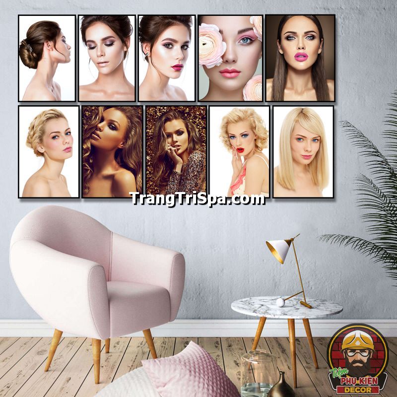 Bộ tranh trang trí tiệm trang điểm với thiết kế độc quyền, hot trend và hiện đại Bộ tranh trang trí tiệm trang điểm với thiết kế độc quyền, hot trend và hiện đại
