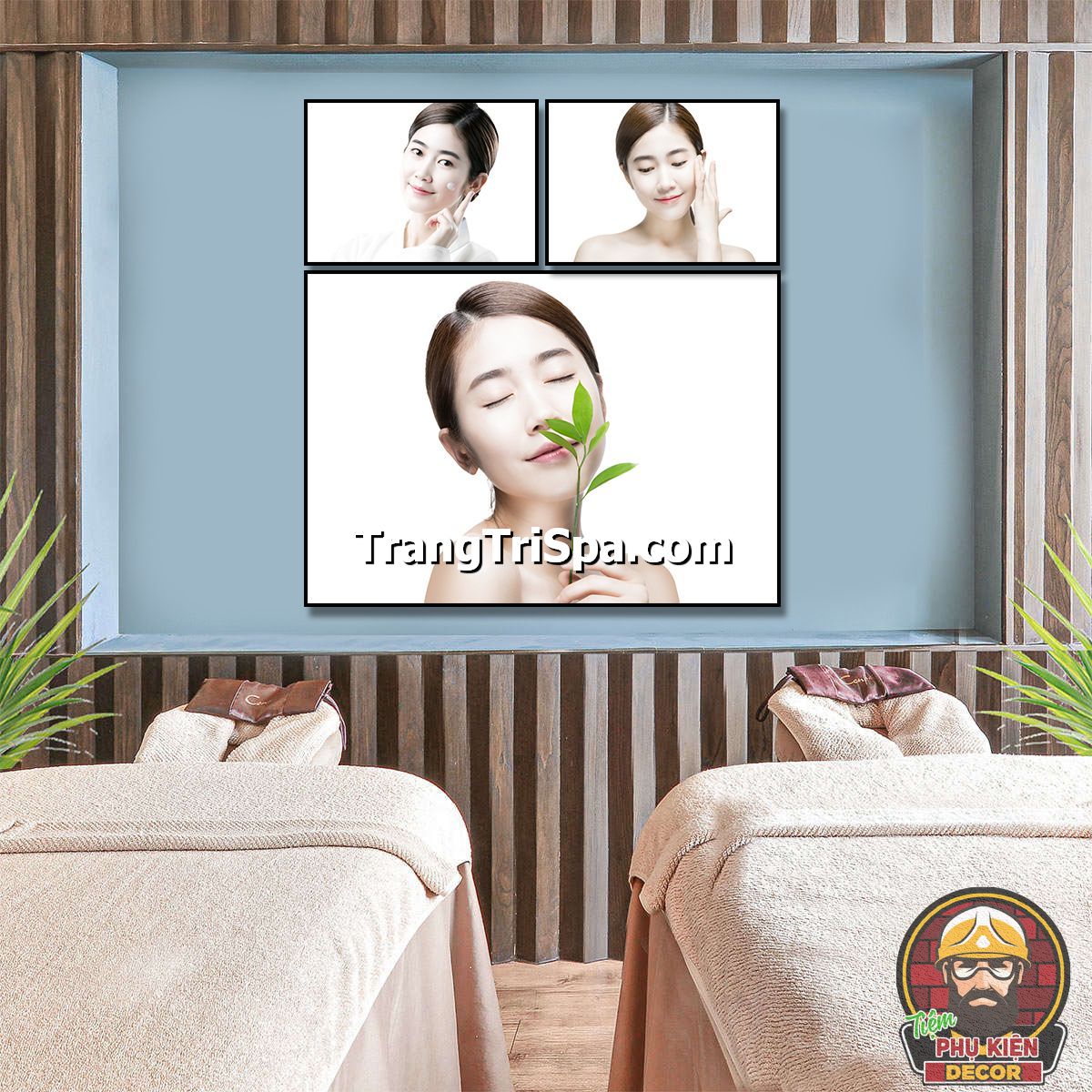 Bộ tranh treo tường tiệm chăm sóc da mang lại cảm giác tươi mới, trẻ trung mà không thiếu phần tinh tế Bộ tranh treo tường tiệm chăm sóc da mang lại cảm giác tươi mới, trẻ trung mà không thiếu phần tinh tế