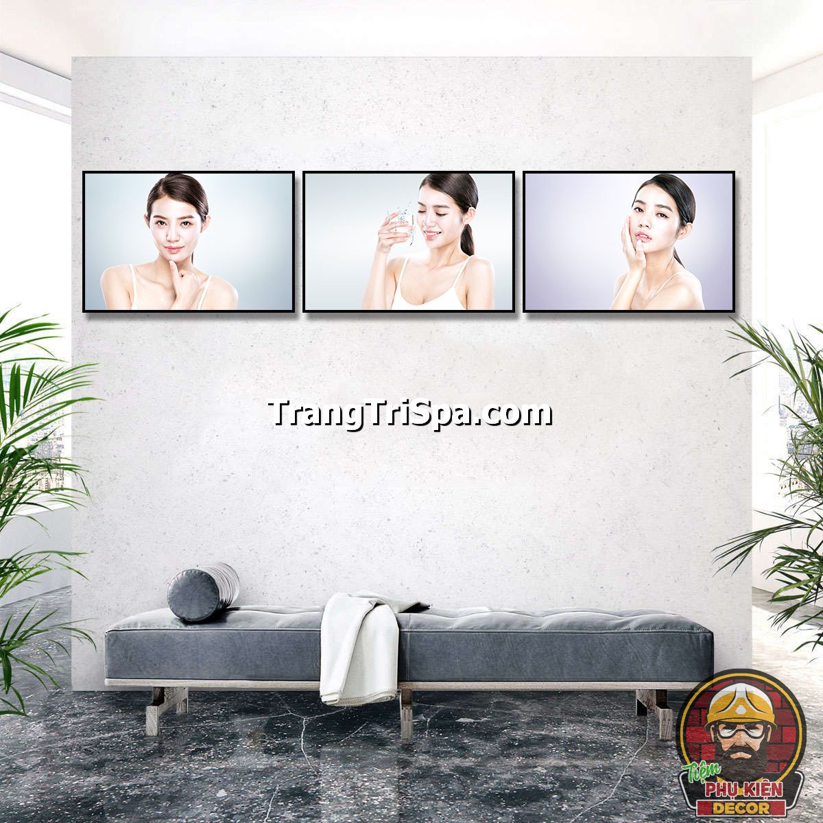 Bộ tranh treo tường tiệm chăm sóc da mang lại cảm giác tươi mới, trẻ trung mà không thiếu phần tinh tế Bộ tranh treo tường tiệm chăm sóc da mang lại cảm giác tươi mới, trẻ trung mà không thiếu phần tinh tế