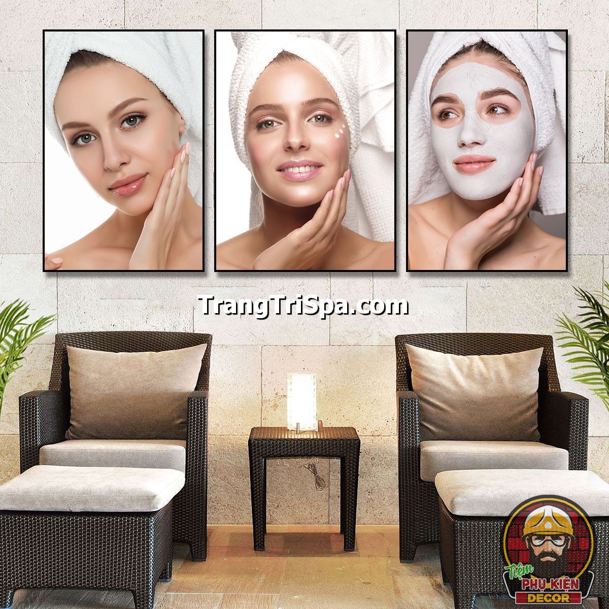 Bộ tranh treo tường tiệm chăm sóc da mang lại cảm giác tươi mới, trẻ trung mà không thiếu phần tinh tế Bộ tranh treo tường tiệm chăm sóc da mang lại cảm giác tươi mới, trẻ trung mà không thiếu phần tinh tế