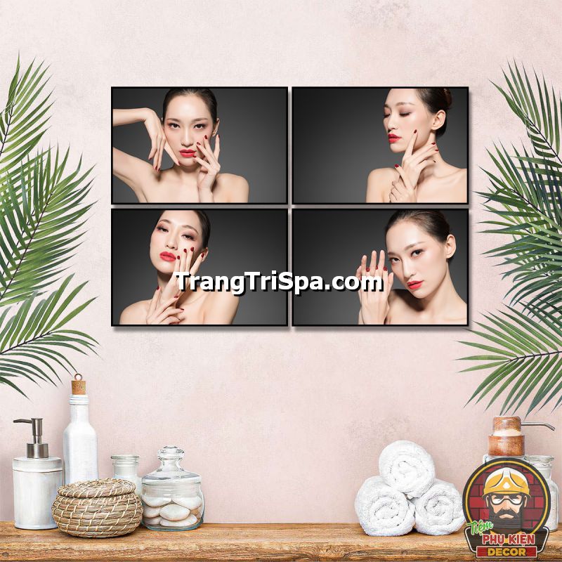 Chủ đề tranh treo trang trí tiệm chăm sóc da bằng phong cách tối giản khá được ưa chuộng Chủ đề tranh treo trang trí tiệm chăm sóc da bằng phong cách tối giản khá được ưa chuộng