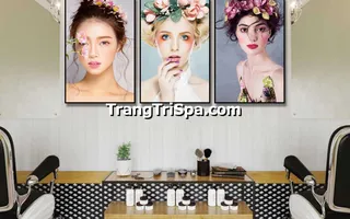 Tranh Canvas Treo Tường Trang Trí Tiệm Trang Điểm, Tiệm Makeup  Ấn Tượng