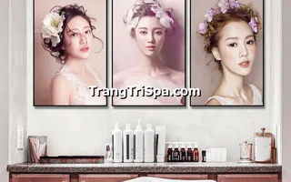 Tranh Canvas Treo Tường Trang Trí Tiệm Trang Điểm, Tiệm Makeup  Ấn Tượng