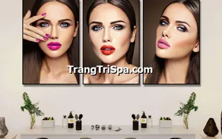 Tranh Canvas Treo Tường Trang Trí Tiệm Trang Điểm, Tiệm Makeup  Ấn Tượng