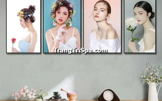Tranh Canvas Treo Tường Trang Trí Tiệm Trang Điểm, Tiệm Makeup  Ấn Tượng