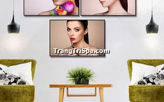 Tranh Canvas Treo Tường Trang Trí Tiệm Trang Điểm, Tiệm Makeup  Ấn Tượng