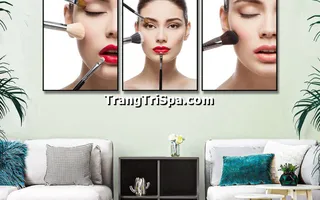 Tranh Canvas Treo Tường Trang Trí Tiệm Trang Điểm, Tiệm Makeup  Ấn Tượng