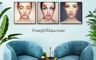 Tranh Canvas Treo Tường Trang Trí Tiệm Trang Điểm, Tiệm Makeup  Ấn Tượng