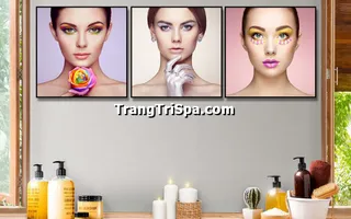 Tranh Canvas Treo Tường Trang Trí Tiệm Trang Điểm, Tiệm Makeup  Ấn Tượng