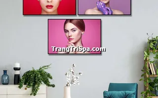 Tranh Canvas Treo Tường Trang Trí Tiệm Trang Điểm, Tiệm Makeup  Ấn Tượng