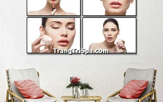 Tranh Canvas Treo Tường Trang Trí Tiệm Trang Điểm, Tiệm Makeup  Ấn Tượng