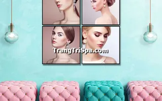 Tranh Canvas Treo Tường Trang Trí Tiệm Trang Điểm, Tiệm Makeup  Ấn Tượng