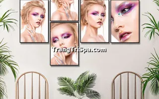 Tranh Canvas Treo Tường Trang Trí Tiệm Trang Điểm, Tiệm Makeup  Ấn Tượng
