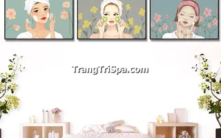 Tranh treo tường chăm sóc da: Nâng tầm trải nghiệm không gian làm đẹp của Bạn