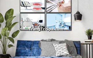 Mẫu Tranh Treo Tường Trang Trí Phòng Khám Nha Khoa Đầy Tính Nghệ Thuật 