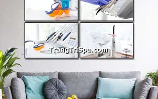 Mẫu Tranh Treo Tường Trang Trí Phòng Khám Nha Khoa Đầy Tính Nghệ Thuật 