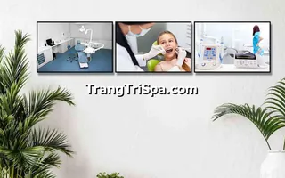 Mẫu Tranh Treo Tường Trang Trí Phòng Khám Nha Khoa Đầy Tính Nghệ Thuật 