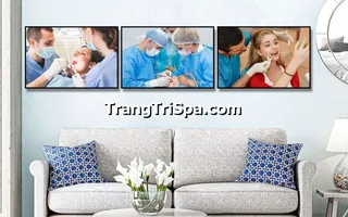 Mẫu Tranh Treo Tường Trang Trí Phòng Khám Nha Khoa Đầy Tính Nghệ Thuật 