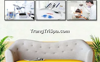 Mẫu Tranh Treo Tường Trang Trí Phòng Khám Nha Khoa Đầy Tính Nghệ Thuật 