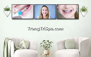 Mẫu Tranh Treo Tường Trang Trí Phòng Khám Nha Khoa Đầy Tính Nghệ Thuật 