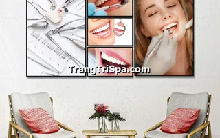 Mẫu Tranh Treo Tường Trang Trí Phòng Khám Nha Khoa Đầy Tính Nghệ Thuật 