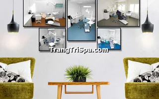 Mẫu Tranh Treo Tường Trang Trí Phòng Khám Nha Khoa Đầy Tính Nghệ Thuật 