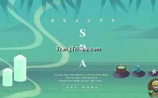 Mẫu Tranh Dán Tường Spa Kết Hợp Phong Cảnh Thiên Nhiên Tạo Sự Thẩm Mỹ Cao 