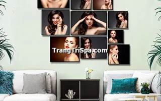 Tranh Treo Tường Cho Tiệm Nail, Tiệm Nối Mi, Phun Xăm Môi Nghệ Thuật Ấn Tượng
