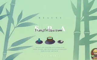 Mẫu Tranh Dán Tường Spa Kết Hợp Phong Cảnh Thiên Nhiên Tạo Sự Thẩm Mỹ Cao 