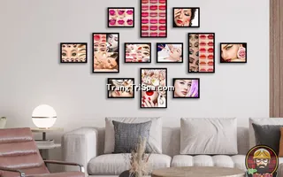 Mẫu Tranh Treo Tường Tiệm Chân Mày - Môi - Phun Xăm Độc Đáo