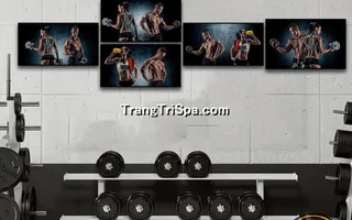 Mẫu tranh treo phòng Gym, Fitness, phòng tập thể hình Nam tạo động lực dồi dào cho học viên, gymer