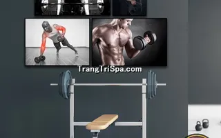 Mẫu tranh treo phòng Gym, Fitness, phòng tập thể hình Nam tạo động lực dồi dào cho học viên, gymer