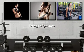 Mẫu tranh treo phòng Gym, Fitness, phòng tập thể hình Nữ trang trí ấn tượng, tạo cảm hứng dồi dào cho học viên