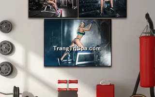 Mẫu tranh treo phòng Gym, Fitness, phòng tập thể hình Nữ trang trí ấn tượng, tạo cảm hứng dồi dào cho học viên