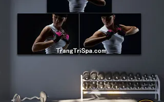 Mẫu tranh treo phòng Gym, Fitness, phòng tập thể hình Nữ trang trí ấn tượng, tạo cảm hứng dồi dào cho học viên