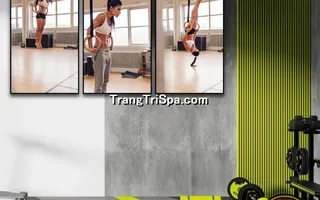 Mẫu tranh treo phòng Gym, Fitness, phòng tập thể hình Nữ trang trí ấn tượng, tạo cảm hứng dồi dào cho học viên