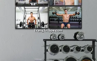 Mẫu tranh treo phòng Gym, Fitness, phòng tập thể hình Nam tạo động lực dồi dào cho học viên, gymer