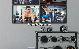 Mẫu tranh treo phòng Gym, Fitness, phòng tập thể hình Nam tạo động lực dồi dào cho học viên, gymer