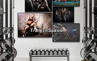Mẫu tranh treo phòng Gym, Fitness, phòng tập thể hình Nữ trang trí ấn tượng, tạo cảm hứng dồi dào cho học viên