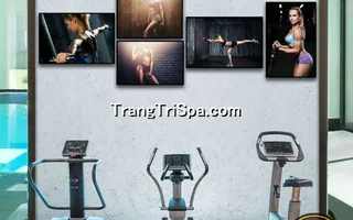 Mẫu tranh treo phòng Gym, Fitness, phòng tập thể hình Nữ trang trí ấn tượng, tạo cảm hứng dồi dào cho học viên
