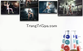 Mẫu tranh treo phòng Gym, Fitness, phòng tập thể hình Nữ trang trí ấn tượng, tạo cảm hứng dồi dào cho học viên