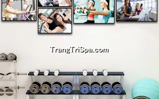 Mẫu tranh treo phòng Gym, Fitness, phòng tập thể hình Nữ trang trí ấn tượng, tạo cảm hứng dồi dào cho học viên