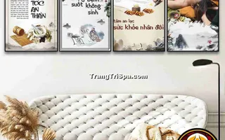 Tranh Gội đầu Dưỡng sinh Trung Hoa : Điểm nhấn nghệ thuật độc đáo cho không gian Spa