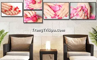 Tranh Treo Tường Cho Tiệm Nail, Tiệm Nối Mi, Phun Xăm Môi Nghệ Thuật Ấn Tượng