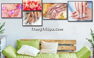 Tranh Treo Tường Cho Tiệm Nail, Tiệm Nối Mi, Phun Xăm Môi Nghệ Thuật Ấn Tượng