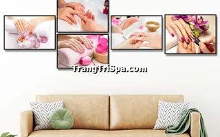 Tranh Treo Tường Cho Tiệm Nail, Tiệm Nối Mi, Phun Xăm Môi Nghệ Thuật Ấn Tượng