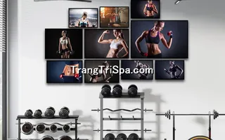 Mẫu tranh treo phòng Gym, Fitness, phòng tập thể hình Nữ trang trí ấn tượng, tạo cảm hứng dồi dào cho học viên