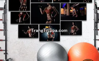 Mẫu tranh treo phòng Gym, Fitness, phòng tập thể hình Nữ trang trí ấn tượng, tạo cảm hứng dồi dào cho học viên