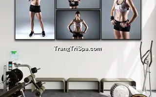 Mẫu tranh treo phòng Gym, Fitness, phòng tập thể hình Nữ trang trí ấn tượng, tạo cảm hứng dồi dào cho học viên