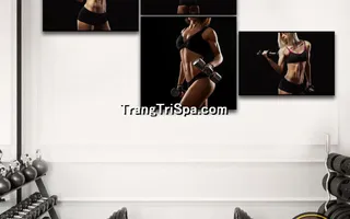 Mẫu tranh treo phòng Gym, Fitness, phòng tập thể hình Nữ trang trí ấn tượng, tạo cảm hứng dồi dào cho học viên